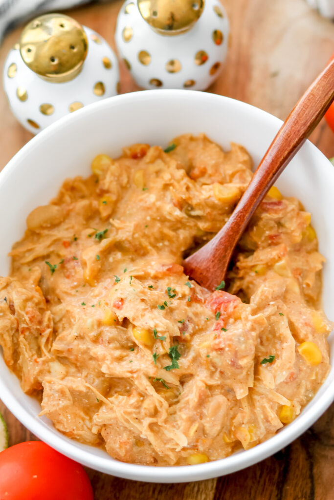 creamy chicken taco soup