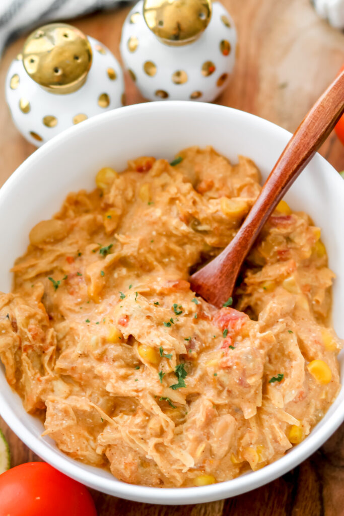 creamy chicken taco soup