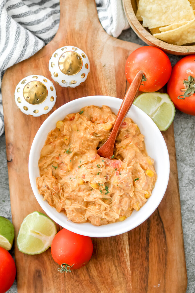 creamy chicken taco soup