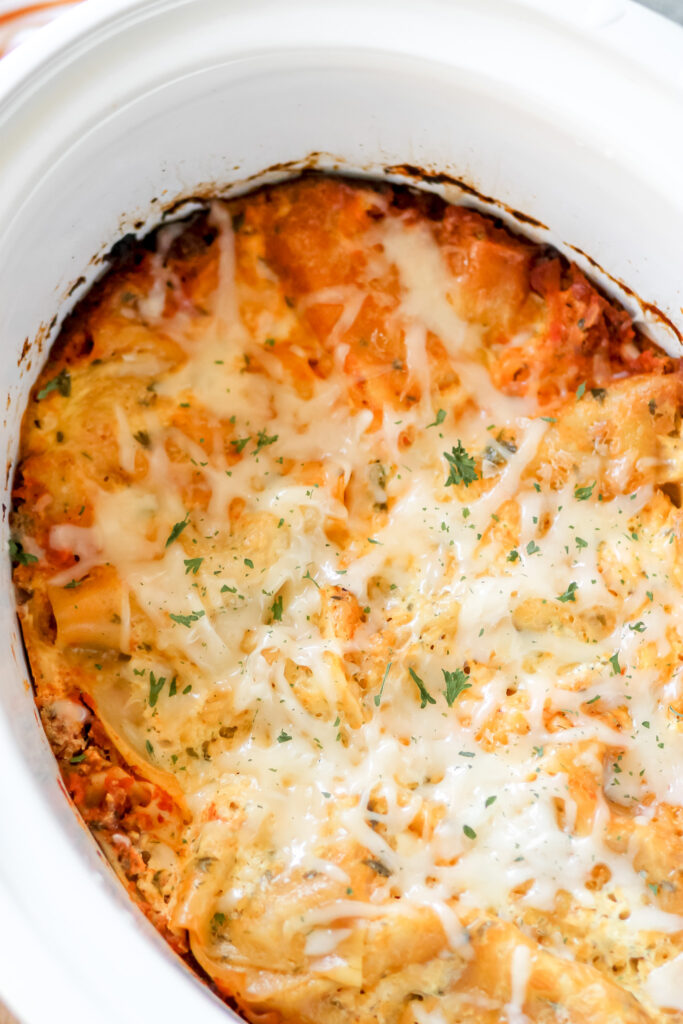 easy slow cooker lasagna