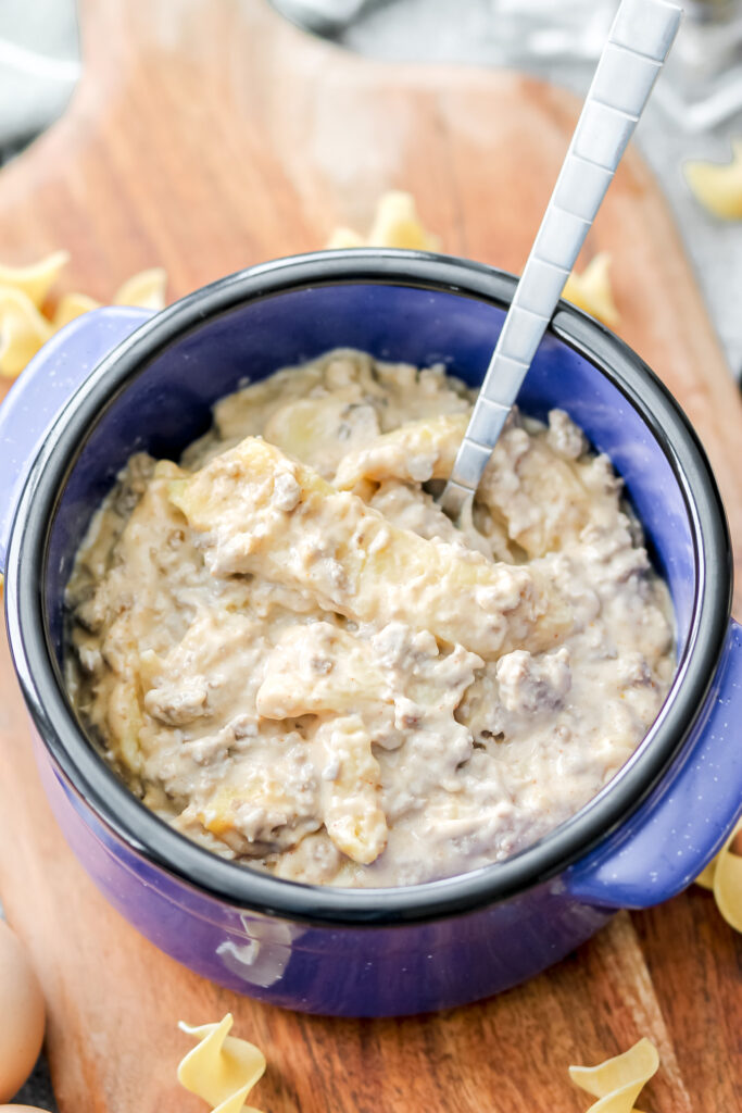 easy ground beef stroganoff