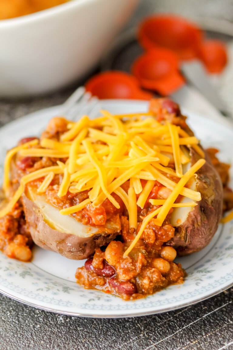 Chili Cheese Baked Potato
