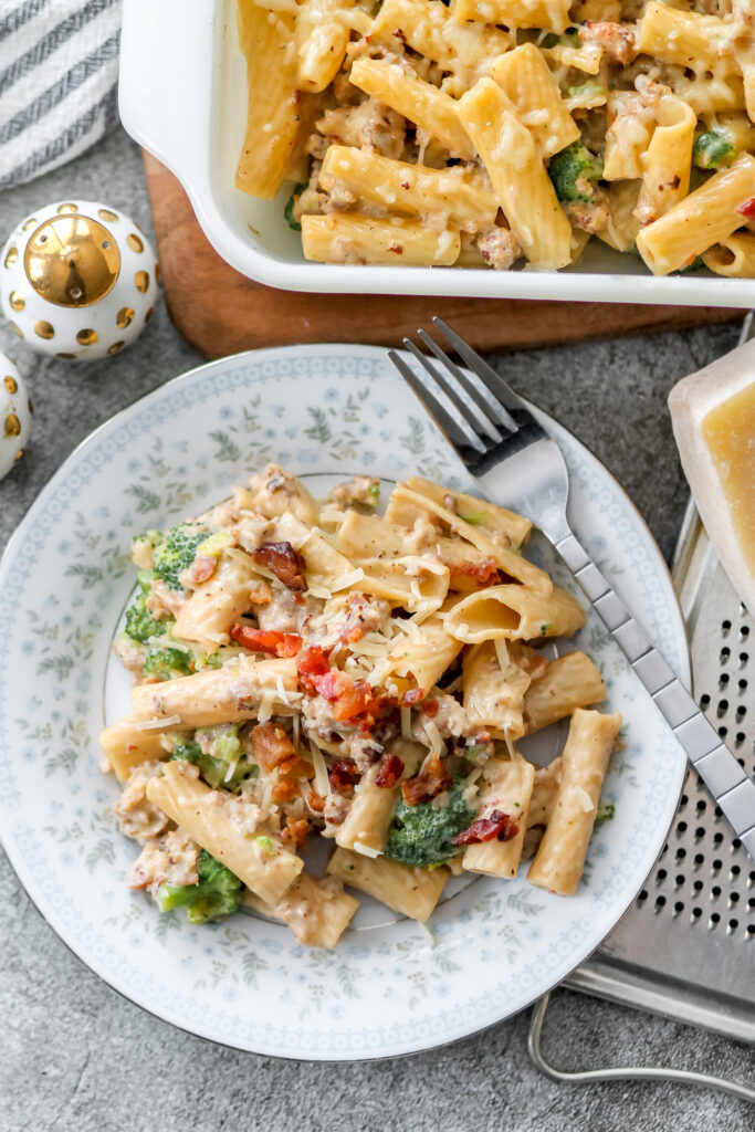 Italian sausage alfredo pasta