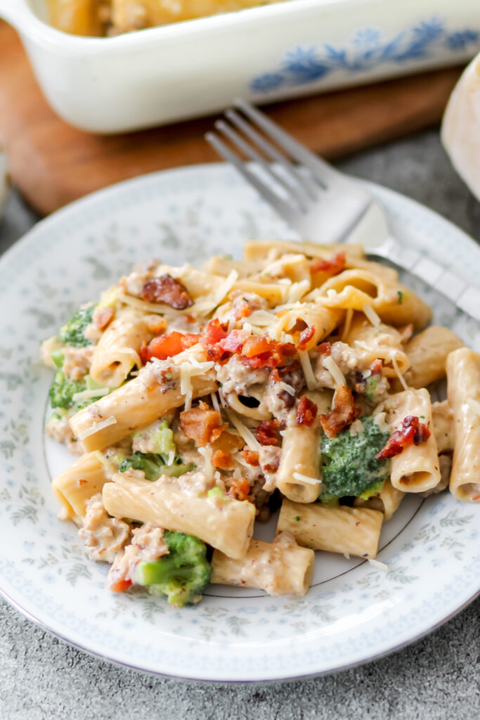Italian sausage alfredo pasta