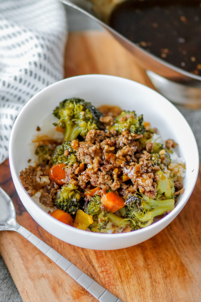 ground beef stir fry