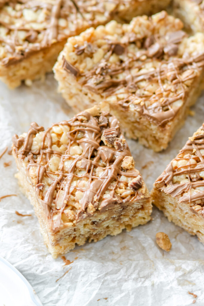 Reese's peanut butter Rice Krispie treats