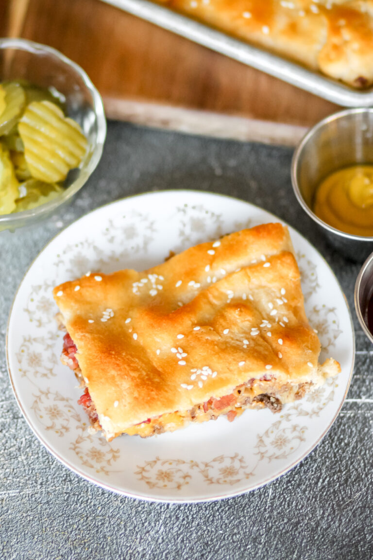 Cheeseburger Cresent Roll Bake