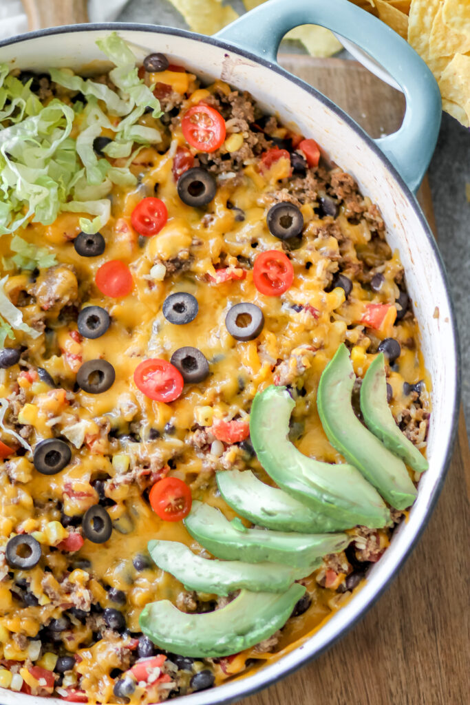 beef taco skillet