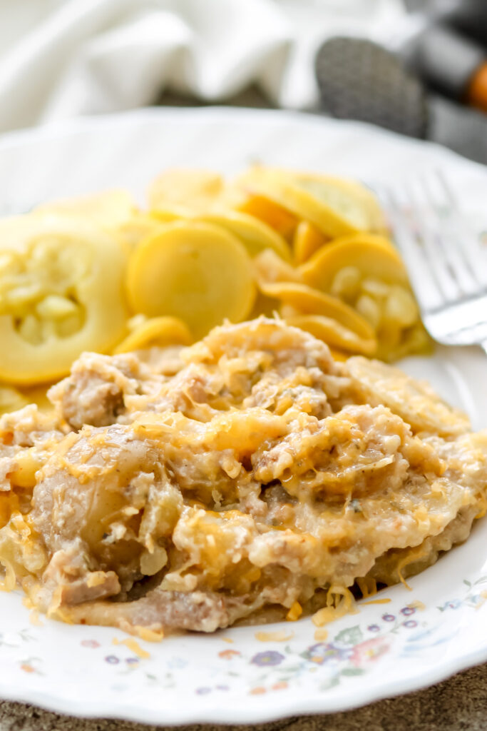 slow cooker creamy pork chops and potatoes