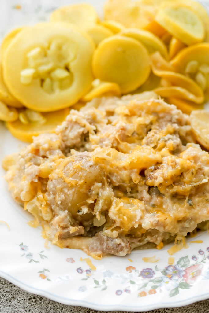 slow cooker creamy pork chops and potatoes