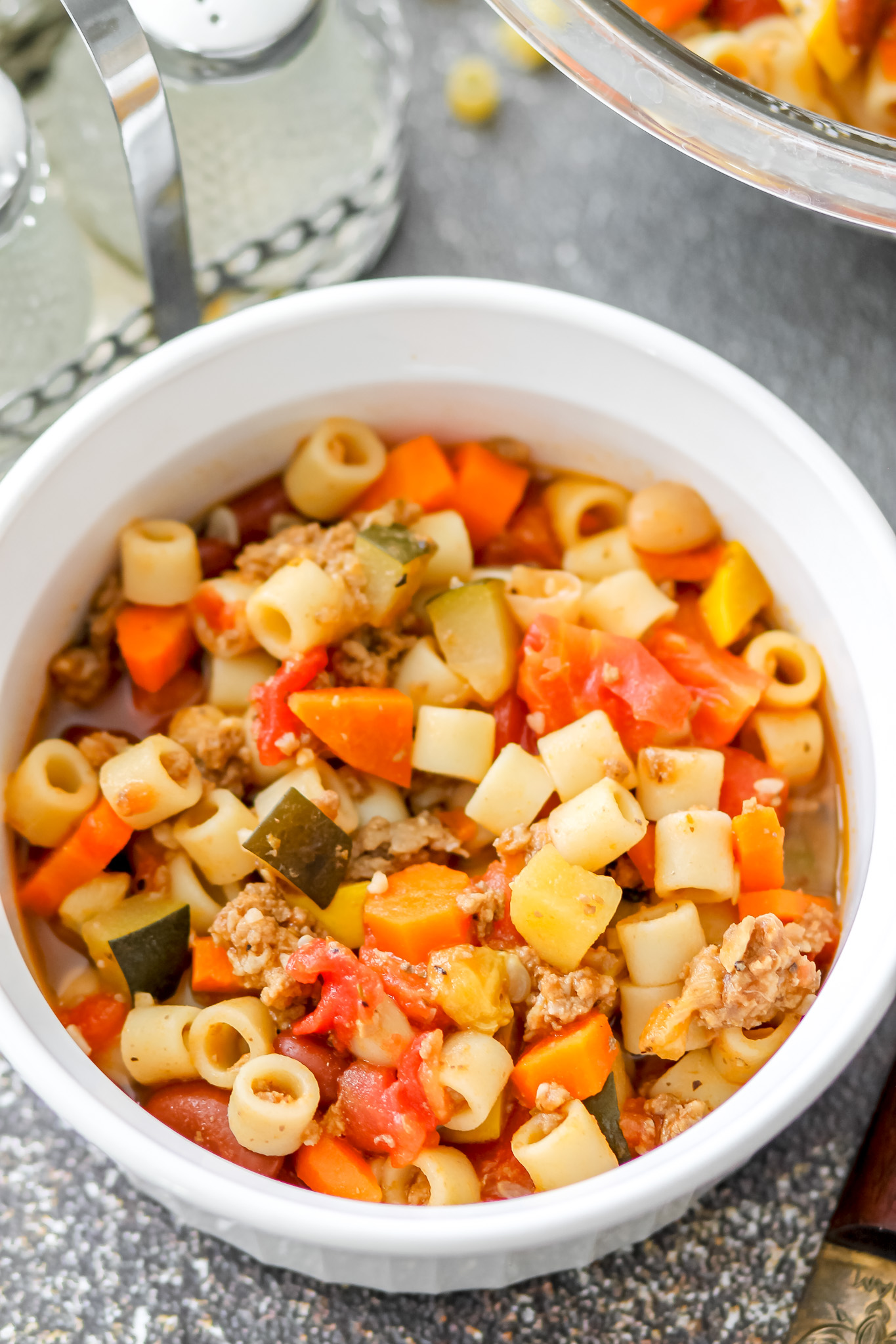 Ground Beef Minestrone Soup