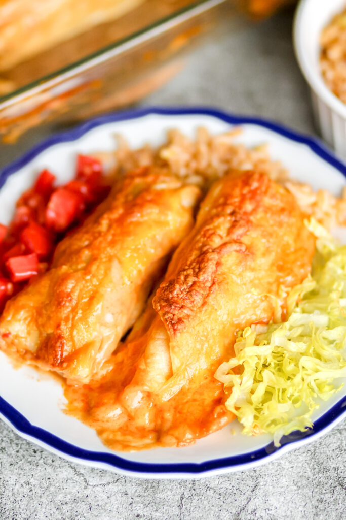 shredded beef enchiladas