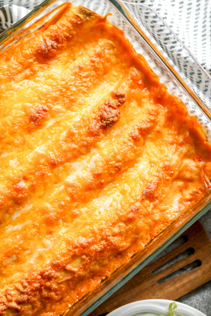 shredded beef enchiladas