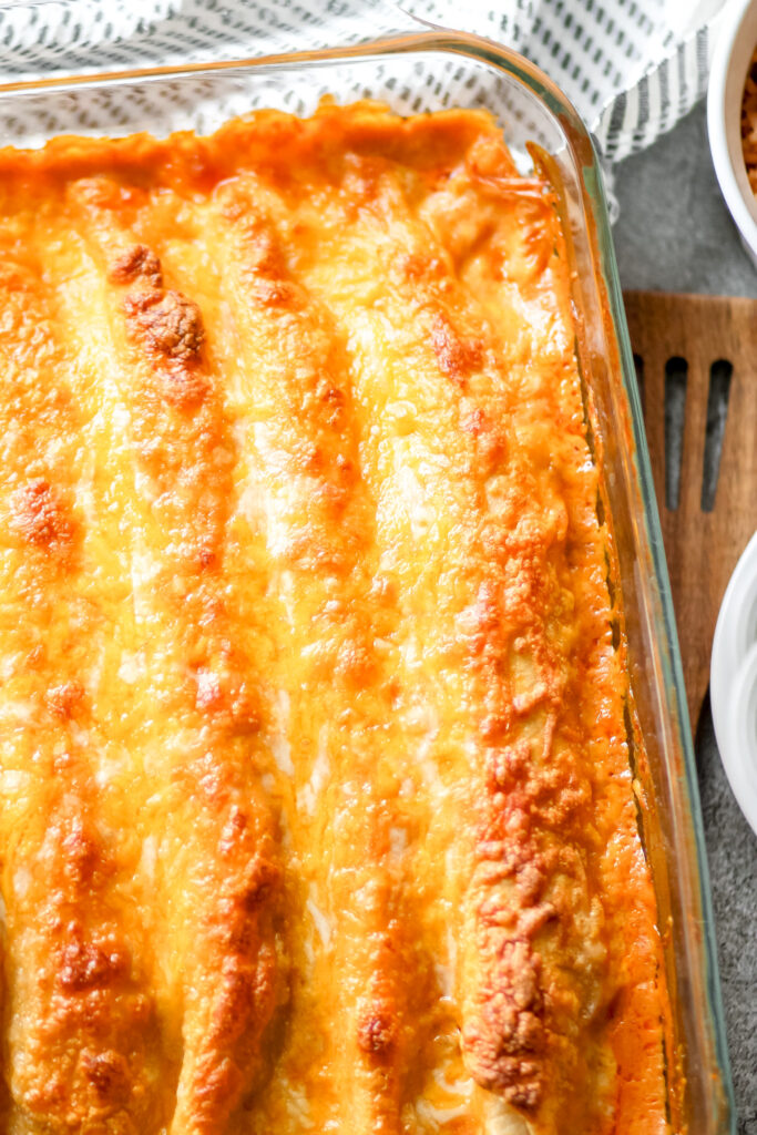 shredded beef enchiladas