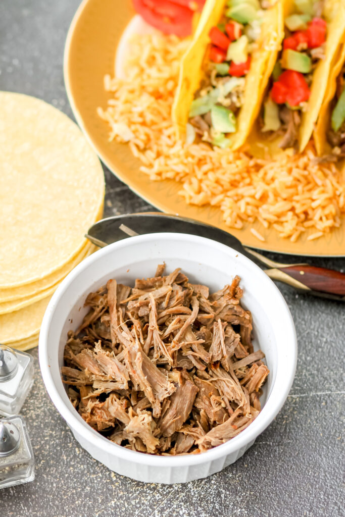 shredded beef taco meat