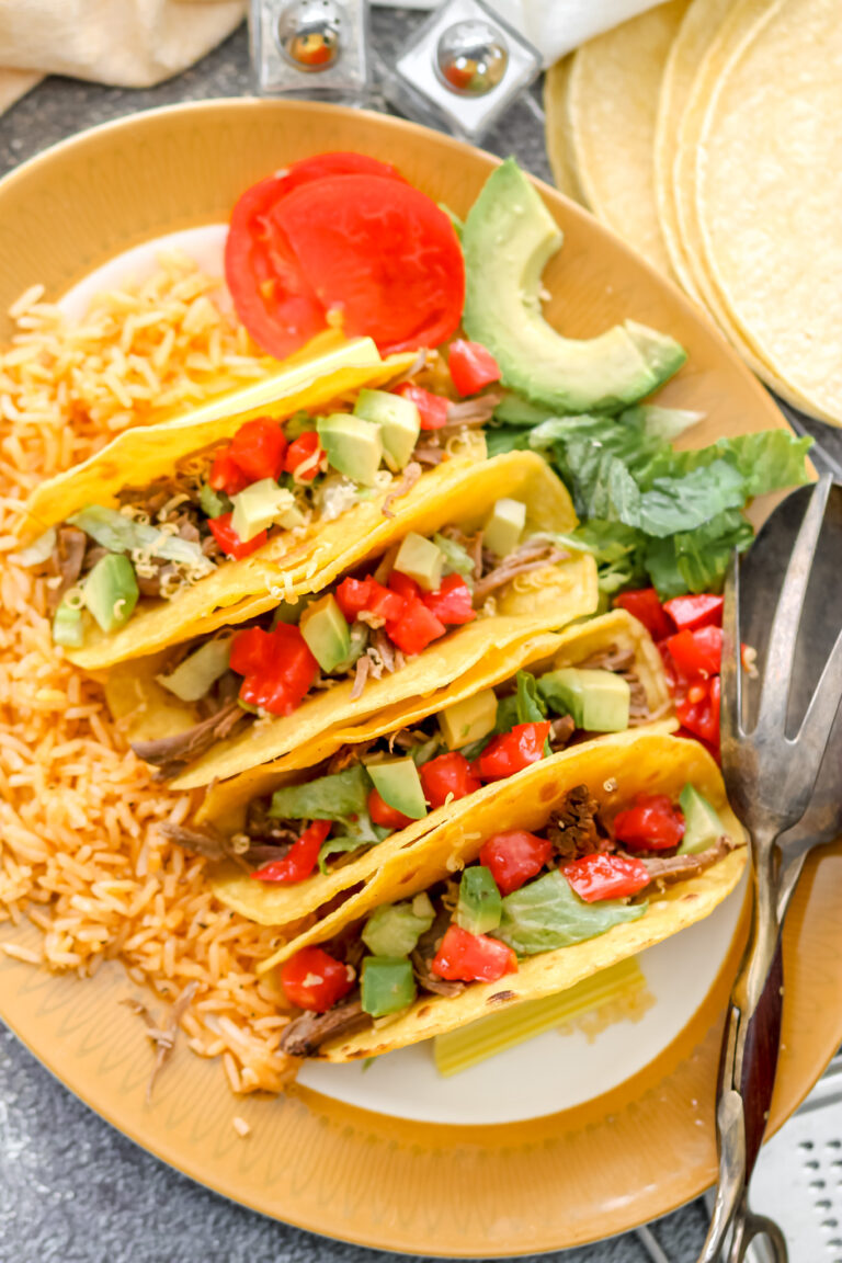 Slow Cooker Shredded Beef Tacos