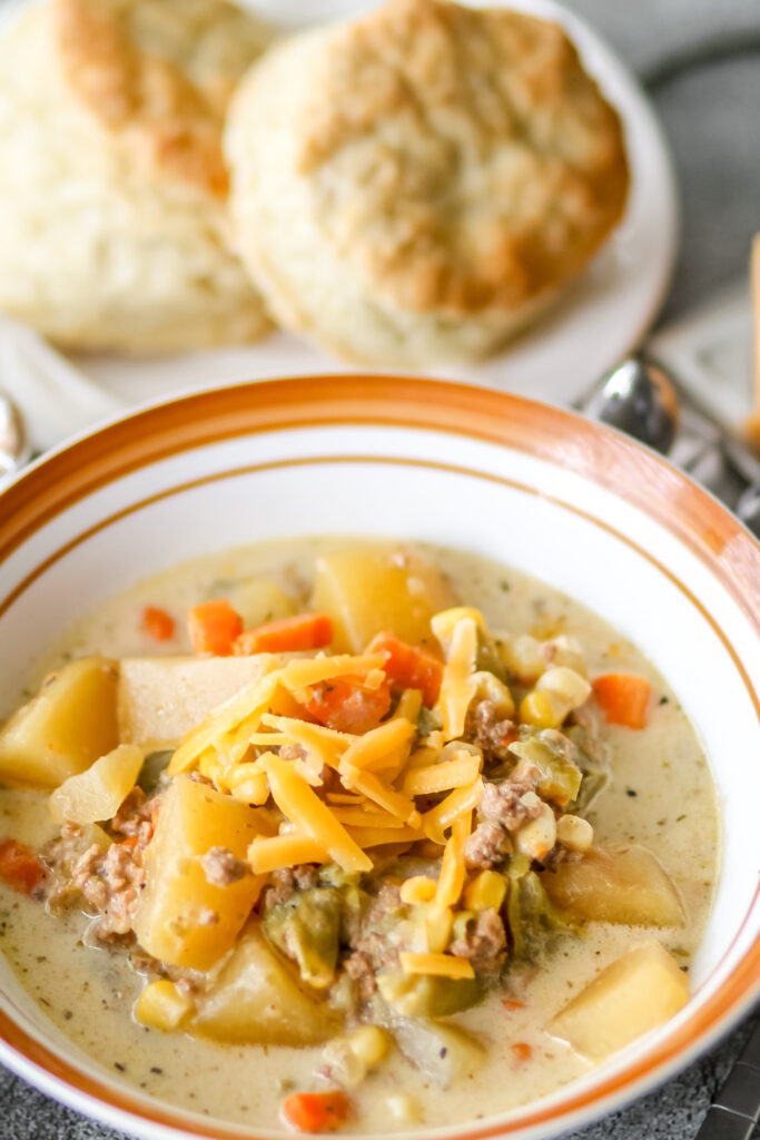 slow cooker Shepard's pie soup