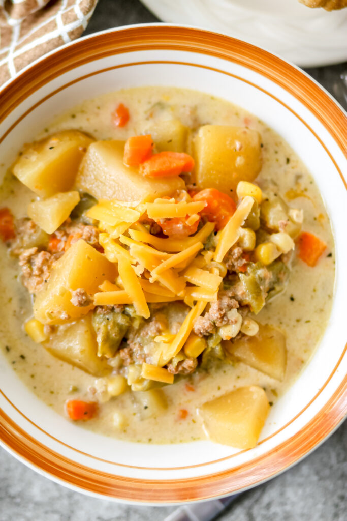slow cooker Shepard's pie soup