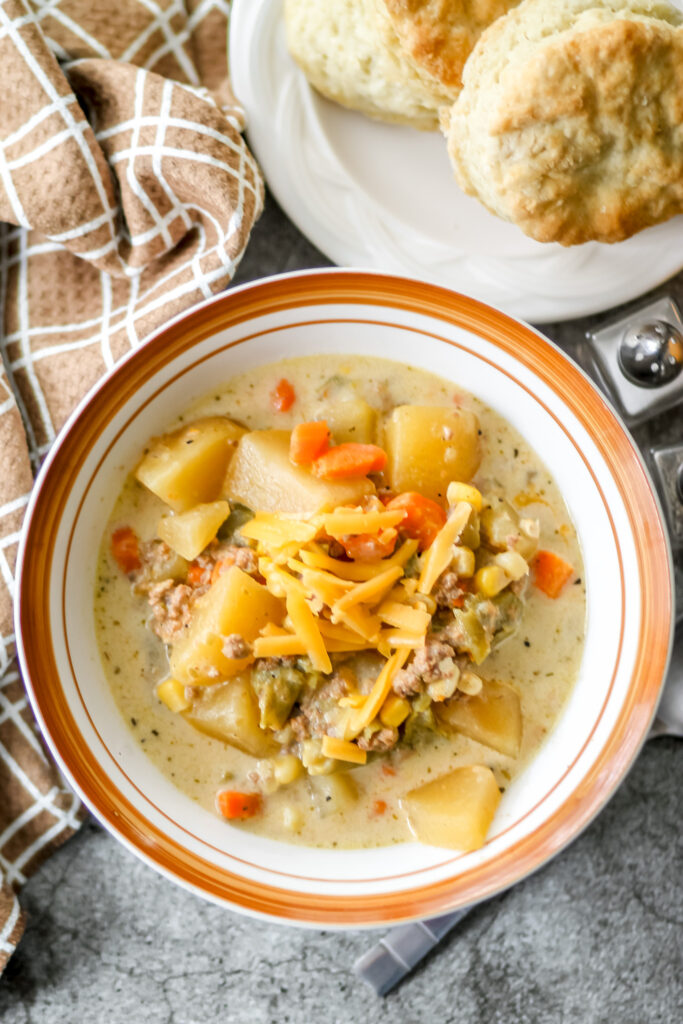 slow cooker Shepard's pie soup