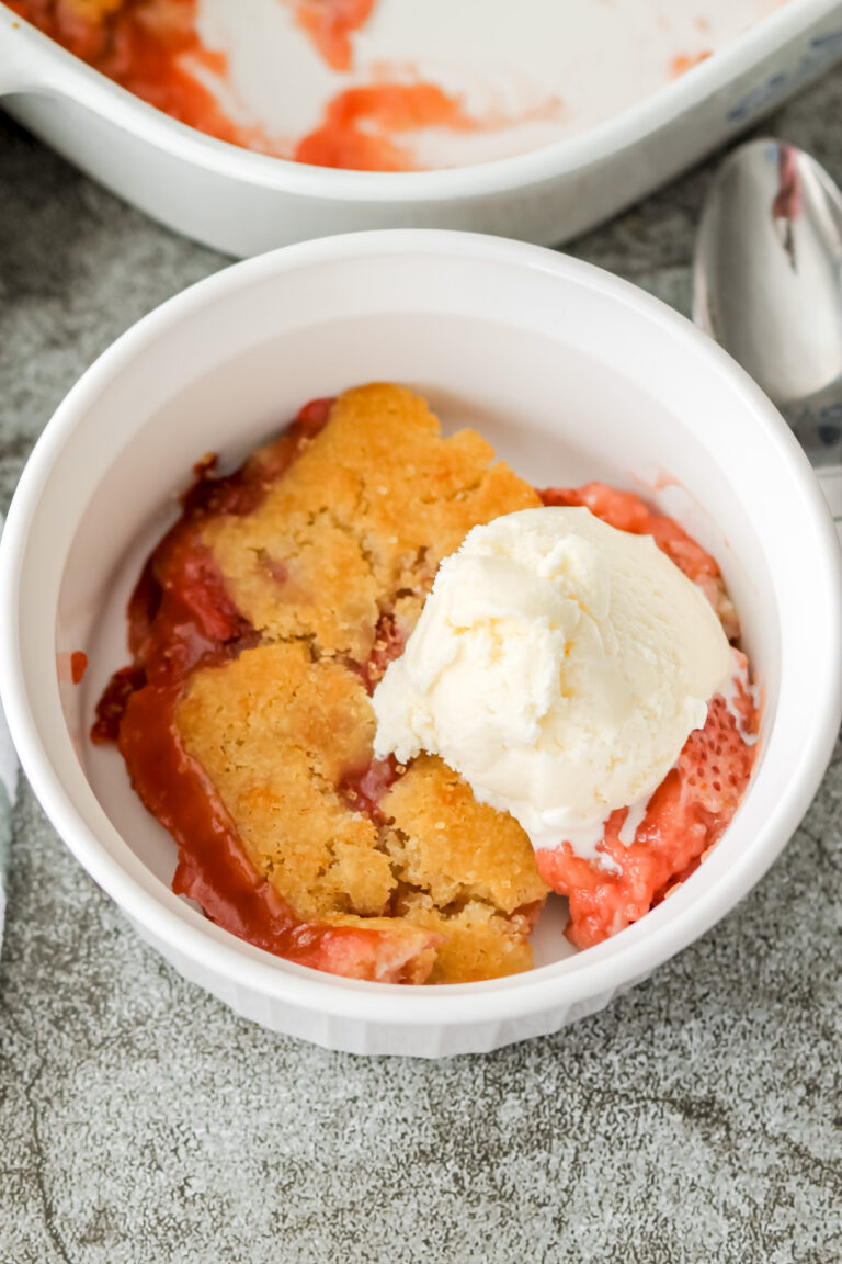 Homemade Strawberry Cobbler